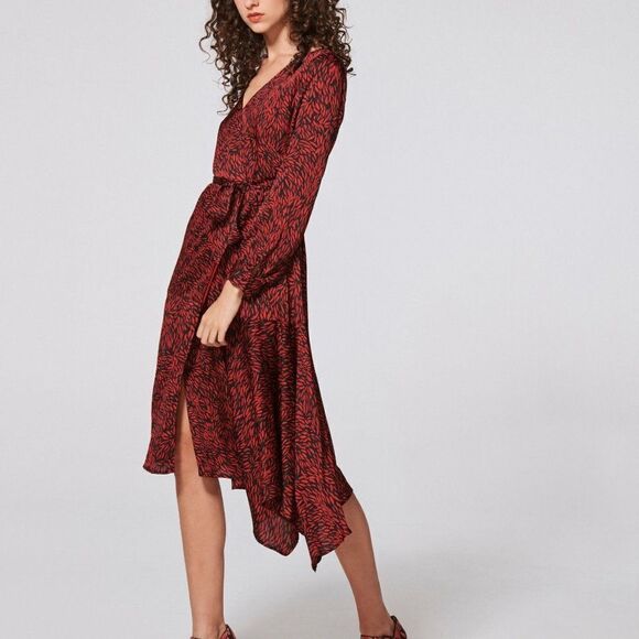 Vince Camuto Drifting Petals Hammered Satin Wrap S - Picture 5 of 8